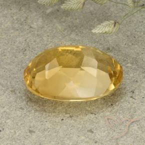 9,17 ctw natürlicher Mittelhelles Gold Citrin, Oval, VVS-VS