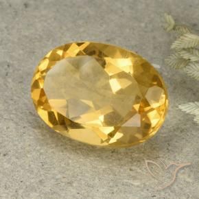 9,17 ctw natürlicher Mittelhelles Gold Citrin, Oval, VVS-VS
