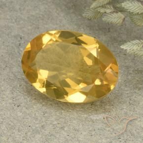 9,17 ctw natürlicher Mittelhelles Gold Citrin, Oval, VVS-VS