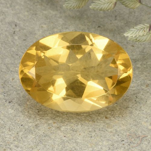 5.31ct Natürlicher Mittelgold Citrin, Oval, VVS-VS