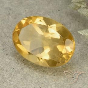 9,17 ctw natürlicher Mittelgold Citrin, Oval, VVS-VS