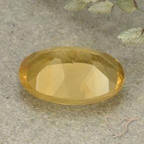 9,17 ctw natürlicher Mittelgold Citrin, Oval, VVS-VS