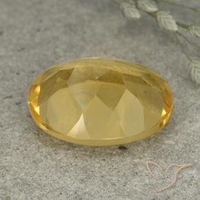 9,17 ctw natürlicher gold-orange Citrin, Oval, VVS-VS