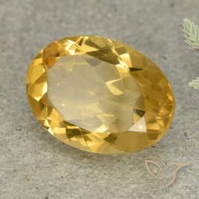 9,17 ctw natürlicher Mittelhelles Gold Citrin, Oval, VVS-VS