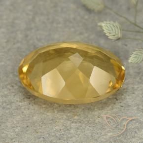 9,17 ctw natürlicher Mittelhelles Gold Citrin, Oval, VVS-VS