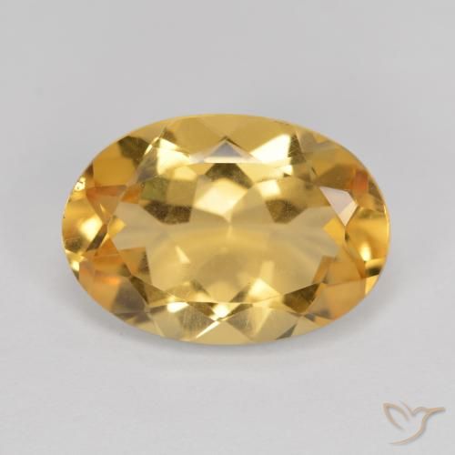 5.04ct Natürlicher Orange-Gold Citrin, Oval, VVS-VS