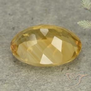 9,17 ctw natürlicher gold-orange Citrin, Oval, VVS-VS