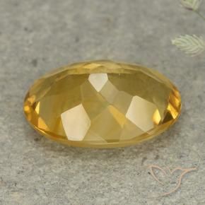 9,17 ctw natürlicher Mittel-Dunkelgold Citrin, Oval, VVS-VS
