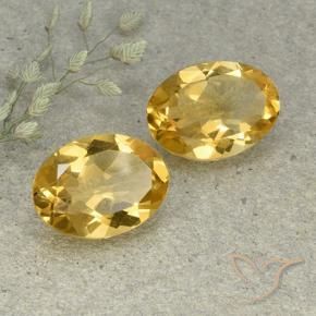 9.19 ct natürliche gold-orange Citrin-Edelsteine, Oval, VVS-VS
