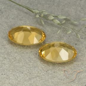 9.19 ct natürliche gold-orange Citrin-Edelsteine, Oval, VVS-VS