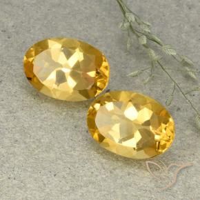 11.52 ct natürliche gold-orange Citrin-Edelsteine, Oval, VVS-VS