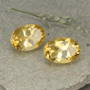 10.99 ct natürliche Mittelgold Citrin-Edelsteine, Oval, VVS-VS
