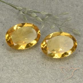 9.32 ct natürliche Mittel-Dunkelgold Citrin-Edelsteine, Oval, VVS-VS