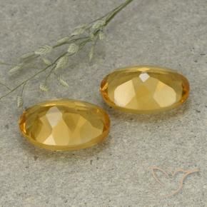 9.32 ct natürliche Mittel-Dunkelgold Citrin-Edelsteine, Oval, VVS-VS