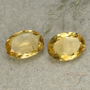 8.82 ct natürliche gold-orange Citrin-Edelsteine, Oval, VVS-VS