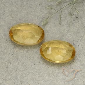 8.82 ct natürliche gold-orange Citrin-Edelsteine, Oval, VVS-VS