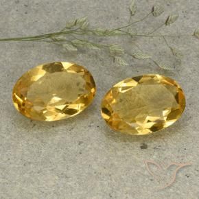 8.36 ct natürliche gold-orange Citrin-Edelsteine, Oval, VVS-VS