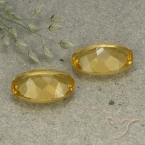 8.36 ct natürliche gold-orange Citrin-Edelsteine, Oval, VVS-VS