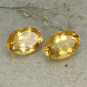 10.76 ct natürliche Mittelhelles Gold Citrin-Edelsteine, Oval, VVS-VS