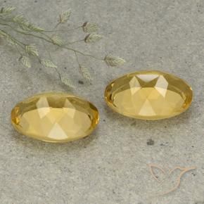 10.76 ct natürliche Mittelhelles Gold Citrin-Edelsteine, Oval, VVS-VS