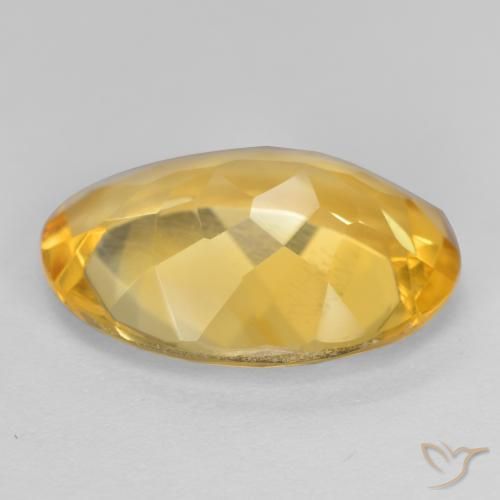 9,17 ctw natürlicher Mittelgold Citrin, Oval, VVS-VS