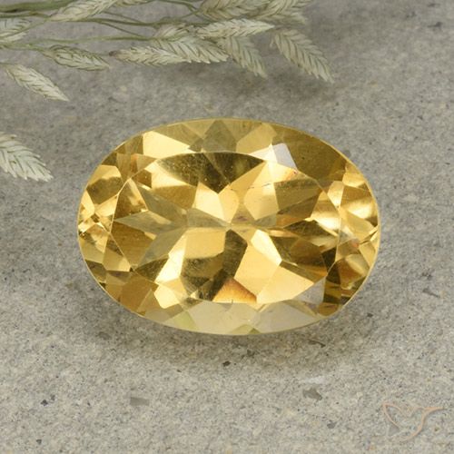 5.82ct Natürlicher gold-orange Citrin, Oval, VVS-VS