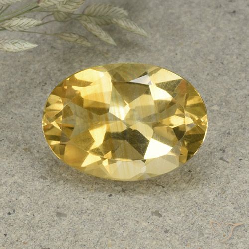 4.84ct Natürlicher gold-orange Citrin, Oval, VVS-VS