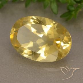 9,17 ctw natürlicher gold-orange Citrin, Oval, VVS-VS