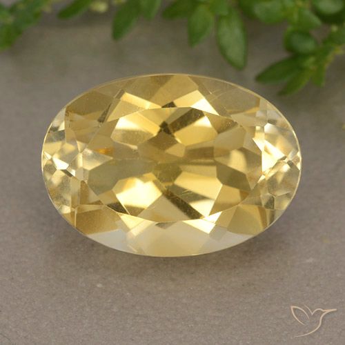 5.80ct Natürlicher Golden Citrin, Oval, VVS-VS
