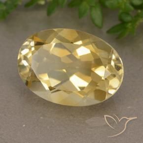 9,17 ctw natürlicher Golden Citrin, Oval, VVS-VS