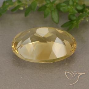 9,17 ctw natürlicher Golden Citrin, Oval, VVS-VS