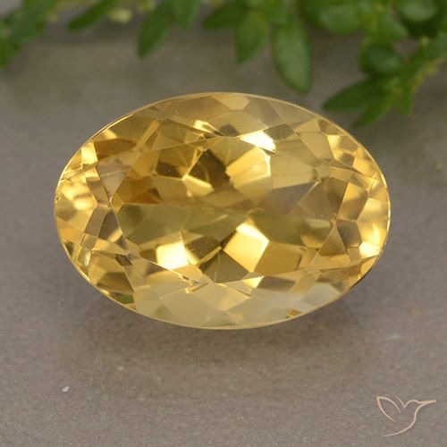 6.10ct Natürlicher gold-orange Citrin, Oval, VVS-VS