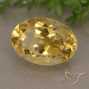 9,17 ctw natürlicher gold-orange Citrin, Oval, VVS-VS