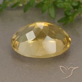 9,17 ctw natürlicher gold-orange Citrin, Oval, VVS-VS