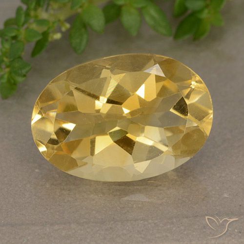 4.72ct Natürlicher Mittelgold Citrin, Oval, VVS-VS