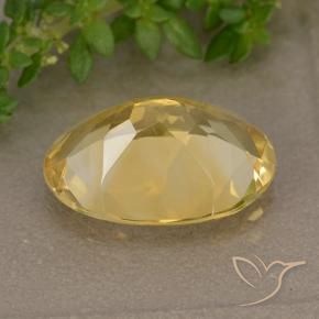 9,17 ctw natürlicher Mittelgold Citrin, Oval, VVS-VS