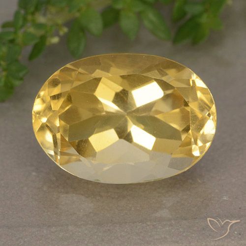 6.32ct Natürlicher gold-orange Citrin, Oval, VVS-VS
