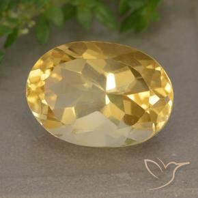 9,17 ctw natürlicher gold-orange Citrin, Oval, VVS-VS