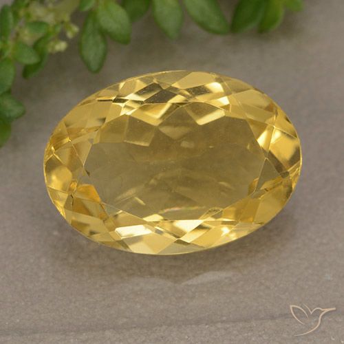 4.84ct Natürlicher gold-orange Citrin, Oval, VVS-VS
