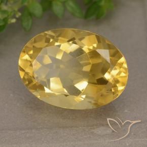 9,17 ctw natürlicher Mittelgold Citrin, Oval, VVS-VS