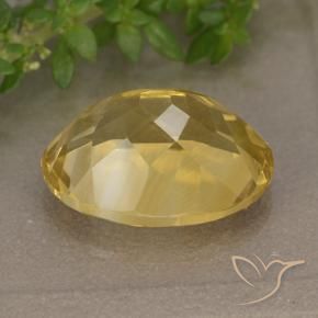 9,17 ctw natürlicher Mittelgold Citrin, Oval, VVS-VS