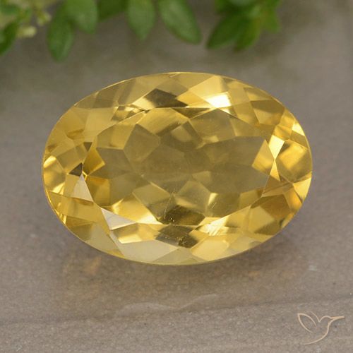 5.87ct Natürlicher Mittelgold Citrin, Oval, VVS-VS