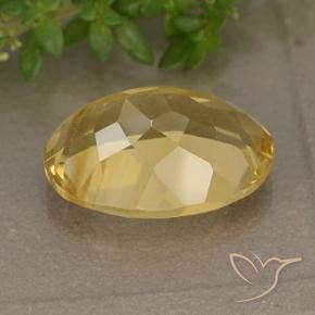 9,17 ctw natürlicher Mittelgold Citrin, Oval, VVS-VS