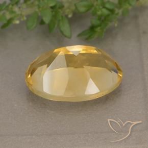 9,17 ctw natürlicher Tiefes Goldorange Citrin, Oval, VVS-VS