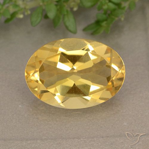 4.97ct Natürlicher Mittleres Gold Citrin, Oval, VVS-VS