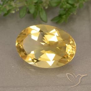 9,17 ctw natürlicher Mittleres Gold Citrin, Oval, VVS-VS