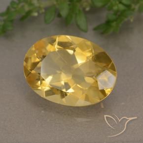9,17 ctw natürlicher Mittelgold Citrin, Oval, VVS-VS