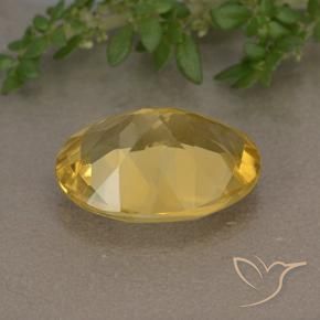 9,17 ctw natürlicher Mittelgold Citrin, Oval, VVS-VS