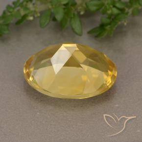 9,17 ctw natürlicher gold-orange Citrin, Oval, VVS-VS