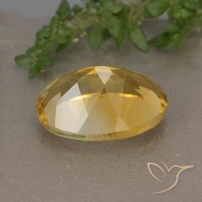 9,17 ctw natürlicher Tiefes Goldorange Citrin, Oval, VVS-VS